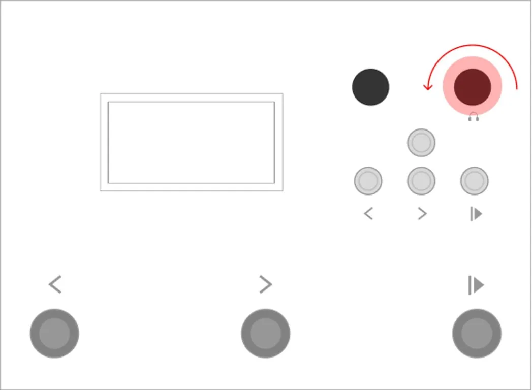 Sélection d’un fader du P-1
