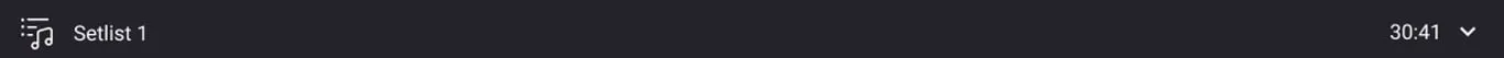Ligne d’une setlist dans le logiciel Idoru